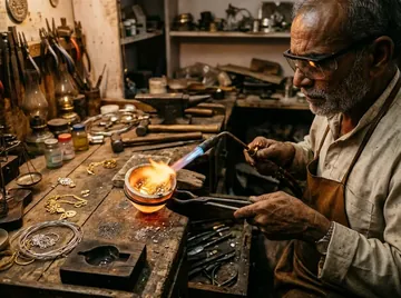 Silver Melting and Gold Karigar Atelier in Greater Noida